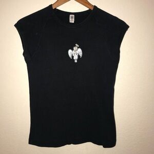 Women’s SMALL black short sleeve T-shirt THE SINK in Boulder